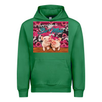 Emerald be mine valentine's day pigs Urban Hoodie - Jasminsmagicworld