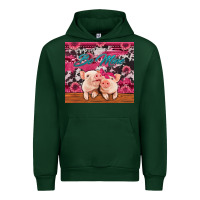 Forest Green be mine valentine's day pigs Urban Hoodie - Jasminsmagicworld
