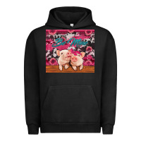 Pigment Black be mine valentine's day pigs Urban Hoodie - Jasminsmagicworld