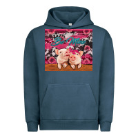 Pigment Midnight Navy be mine valentine's day pigs Urban Hoodie - Jasminsmagicworld
