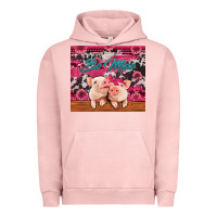 Pigment Salmon be mine valentine's day pigs Urban Hoodie - Jasminsmagicworld