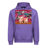 Tulip be mine valentine's day pigs Urban Hoodie - Jasminsmagicworld