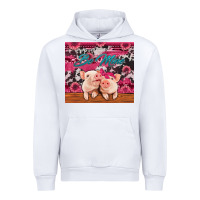 White be mine valentine's day pigs Urban Hoodie - Jasminsmagicworld