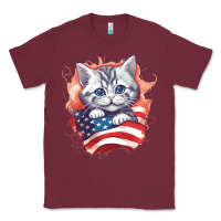 Burgundy cat6 Classic Tee - Unal Design