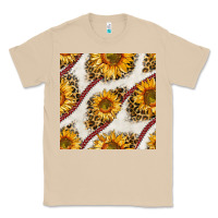 Mushroom baseball sunflowers and leopard seamless pattern Classic Tee - BundleAndBundleShop