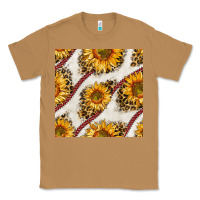 Toasted Coconut baseball sunflowers and leopard seamless pattern Classic Tee - BundleAndBundleShop