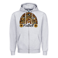 Football Rainbow Zipper Hoodie | Teevron