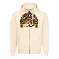 Sandshell football rainbow Zipper Hoodie - RanaPortraitStore