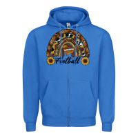 True Royal football rainbow Zipper Hoodie - RanaPortraitStore