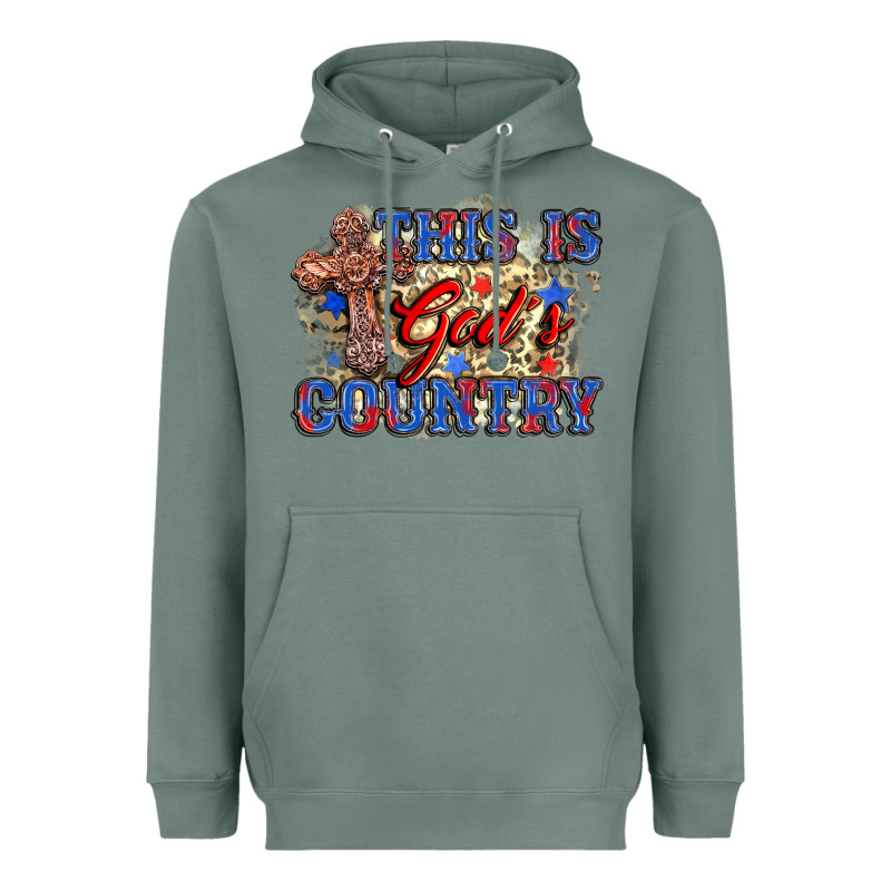 This Is God's Country Heavyweight Hoodie by Zillion Design Studio | Teevron