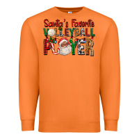 Carrot afro santa's favorite volleyball player for christ Premium Sweatshirt - FaDigitalArtStudio