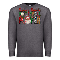 Charcoal Heather afro santa's favorite volleyball player for christ Premium Sweatshirt - FaDigitalArtStudio