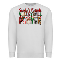Dove Grey afro santa's favorite volleyball player for christ Premium Sweatshirt - FaDigitalArtStudio
