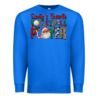 True Royal afro santa's favorite volleyball player for christ Premium Sweatshirt - FaDigitalArtStudio
