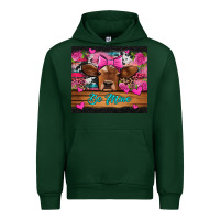 Forest Green be mine valentine's day cow Urban Hoodie - Jasminsmagicworld