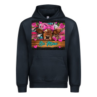Navy be mine valentine's day cow Urban Hoodie - Jasminsmagicworld