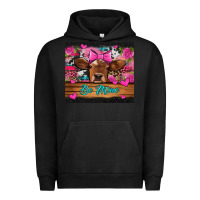 Pigment Black be mine valentine's day cow Urban Hoodie - Jasminsmagicworld