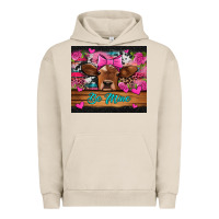 Pigment French Oak be mine valentine's day cow Urban Hoodie - Jasminsmagicworld