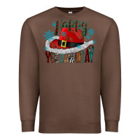Chestnut happy yeehawliday Premium Sweatshirt - CowhideDigitalArt
