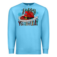 Ocean Blue happy yeehawliday Premium Sweatshirt - CowhideDigitalArt