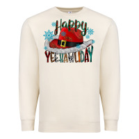 Sandshell happy yeehawliday Premium Sweatshirt - CowhideDigitalArt