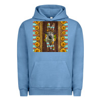 Pigment Pebble Blue Western Hampshire Sheep Mom Urban Hoodie - LillyAllenDesigns