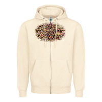 Sandshell leopard pattern Zipper Hoodie - RanaPortraitStore
