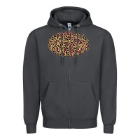 Smoke leopard pattern Zipper Hoodie - RanaPortraitStore