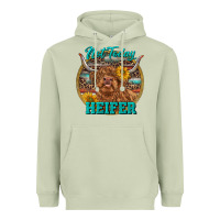 Matcha Highland Heifer Western Heavyweight Hoodie - RanaPortraitStore