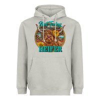 Moon Dust Highland Heifer Western Heavyweight Hoodie - RanaPortraitStore
