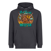 Smoke Highland Heifer Western Heavyweight Hoodie - RanaPortraitStore