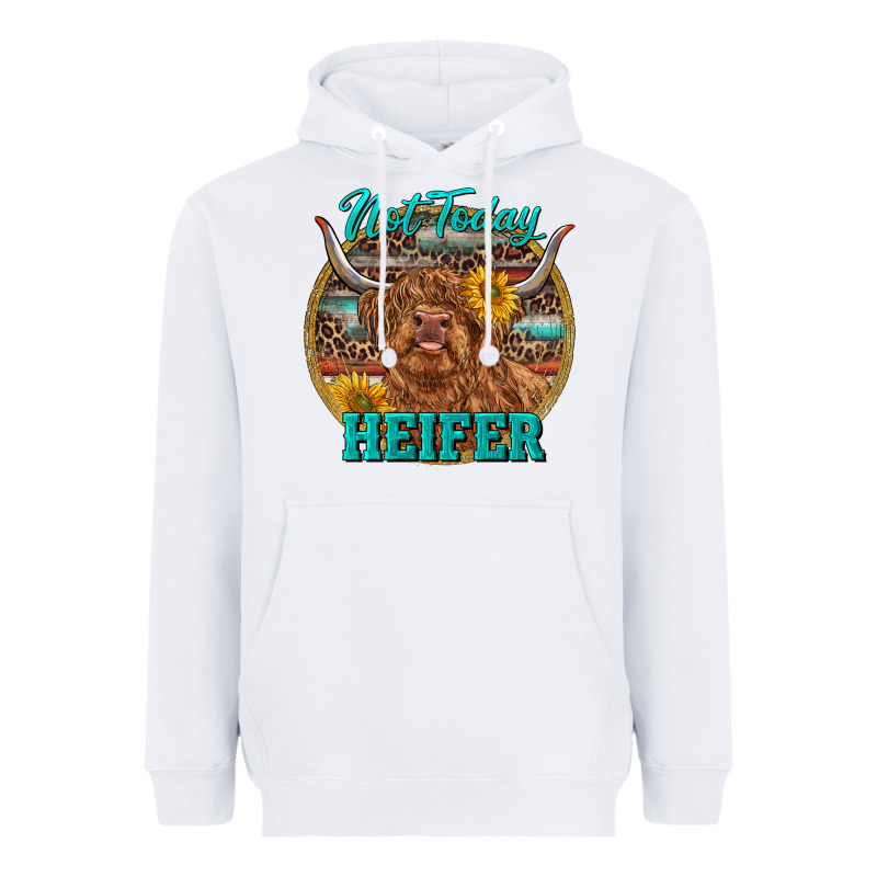 Highland Heifer Western Heavyweight Hoodie by RanaPortraitStore | Teevron
