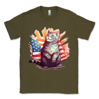 Army Green cat8 Classic Tee - Unal Design