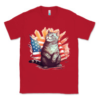 Red cat8 Classic Tee - Unal Design