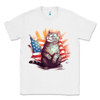 White cat8 Classic Tee - Unal Design