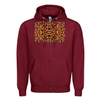 Burgundy leopard glitter background Zipper Hoodie - RanaPortraitStore