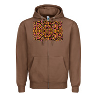 Chestnut leopard glitter background Zipper Hoodie - RanaPortraitStore