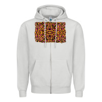 Dove Grey leopard glitter background Zipper Hoodie - RanaPortraitStore