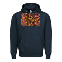 Navy leopard glitter background Zipper Hoodie - RanaPortraitStore