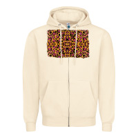 Sandshell leopard glitter background Zipper Hoodie - RanaPortraitStore