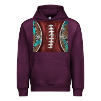 Mauve Wine western pattern and american football Urban Hoodie - BarkalooDesign