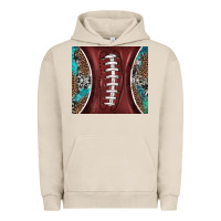 Pigment French Oak western pattern and american football Urban Hoodie - BarkalooDesign