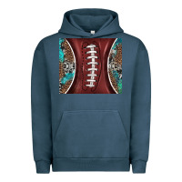 Pigment Midnight Navy western pattern and american football Urban Hoodie - BarkalooDesign