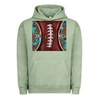 Pigment Oil Green western pattern and american football Urban Hoodie - BarkalooDesign