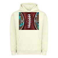 Pigment Pistachio western pattern and american football Urban Hoodie - BarkalooDesign