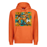 Carrot sunflowers and cowboy boots with cowhide and glitter tumbler Premium Hoodie - Artiststas