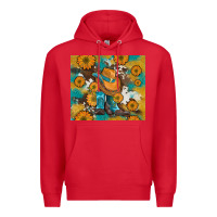 Red sunflowers and cowboy boots with cowhide and glitter tumbler Premium Hoodie - Artiststas