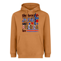 Meerkat she loves jesus and america too Heavyweight Hoodie - Zillion Design Studio