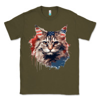 Army Green cat9 Classic Tee - Unal Design