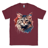 Burgundy cat9 Classic Tee - Unal Design